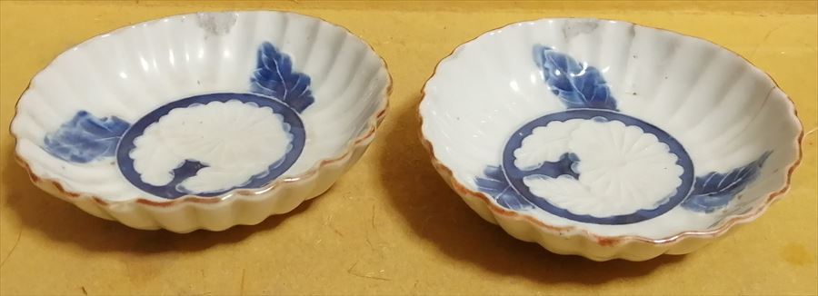 清代 染付 青花 皿 2枚 時代保証 本物保証拍卖