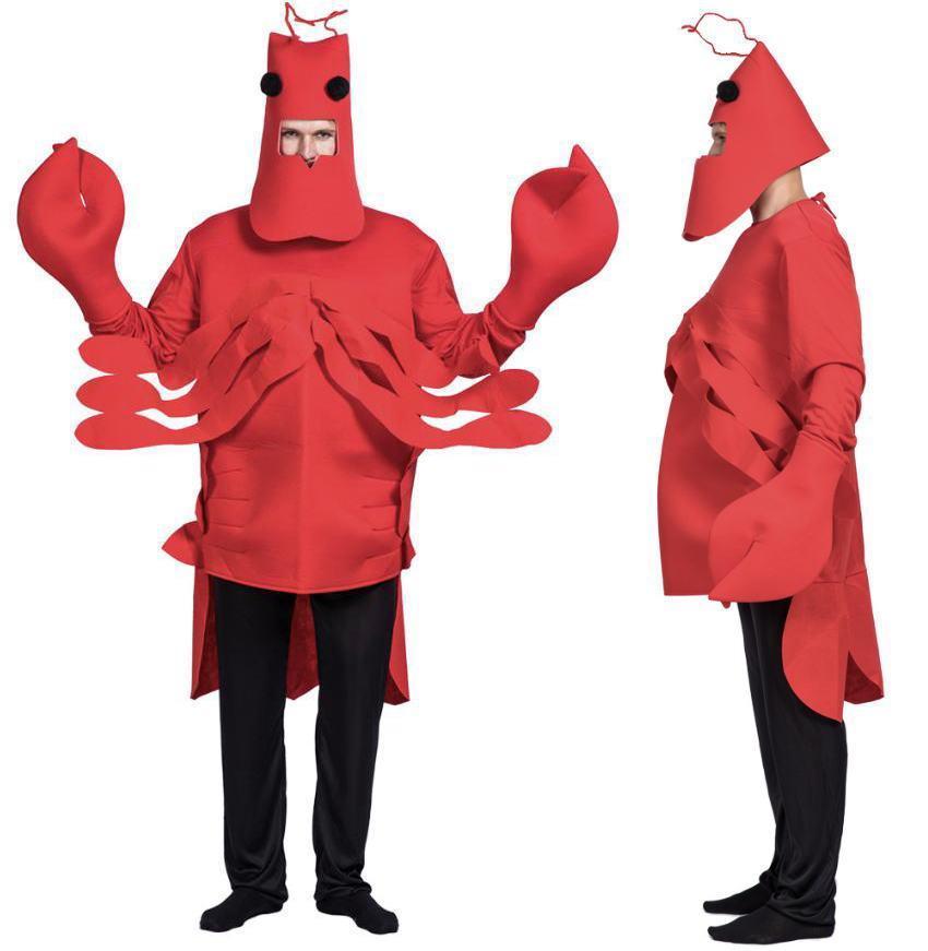 エビ 着ぐるみ 大人 ザリガニ 被り物 コスプレ 150-175cm【残り僅か】拍卖