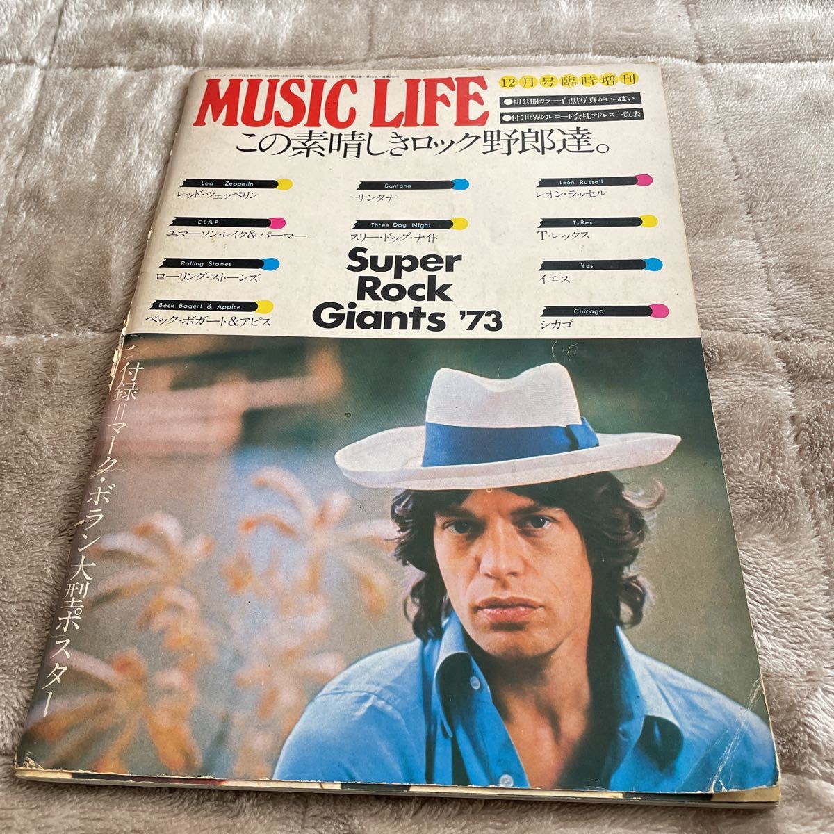 ミュージックライフ MUSIC LIFE SUPER ROCK GIANTS '73 この素晴らしきロック野郎達。昭和48年12月号臨時増刊拍卖