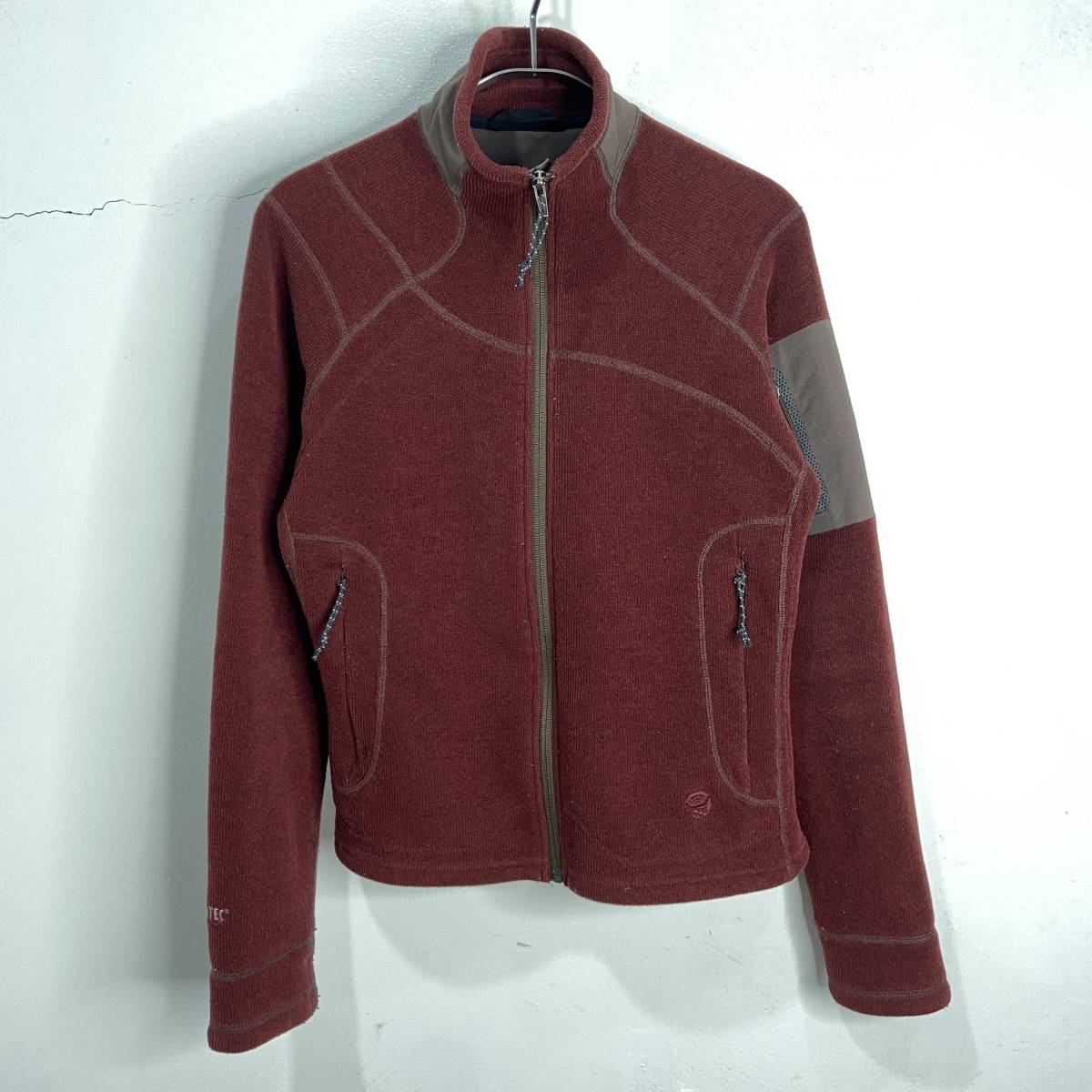 送料無料☆MOUNTAIN HARD WEAR☆マウンテンハードウェア☆フルジップフリースジャケット☆ポーラテック☆ボルドー☆レディースS☆C23拍卖