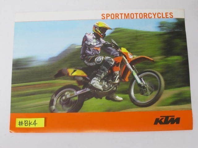 KTM ケーティーエム SPORTMOTOCYCLES スペイン語 カタログ パンフレット チラシ 送料無料拍卖
