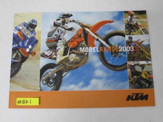 KTM ケーティーエム 640DUKE LC4 SUPERMOTO 660SMC 450 525 SX PACING 125 200 250 SX 2003年 カタログ パンフレット チラシ 送料無料拍卖