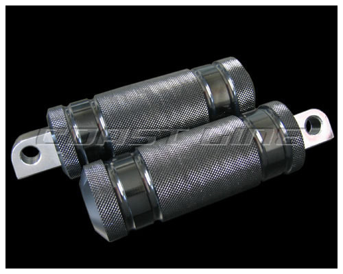 N000588アルミ4リブフットペグ/ラージ/黒/FXSTFLSTFXDFLHXL拍卖