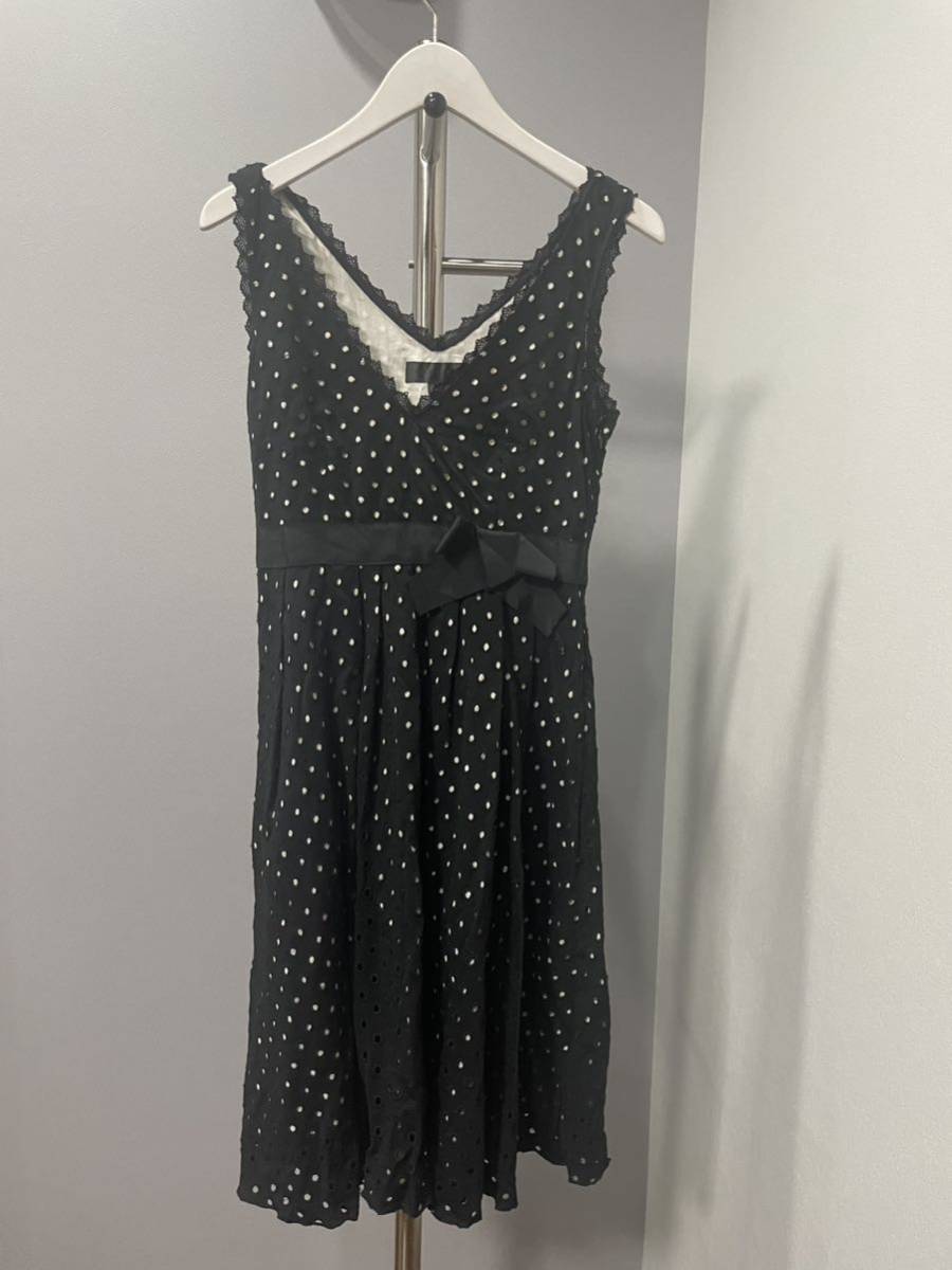 美品JILL STUARTジルスチュアートノースリーブワンピースりぼんレディース拍卖