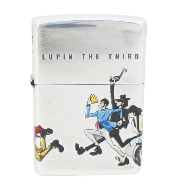 ジッポー ルパン三世 4面加工 4サイド・チェイス 銀イブシ仕上げ/6111&ギフトボックスセット(オイル+フリント+BOX)拍卖
