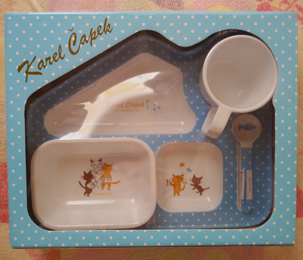 新品(※外箱にダメージあり!) カレルチャペック キトンズキッチン ブルー ベビー食器 子供食器拍卖