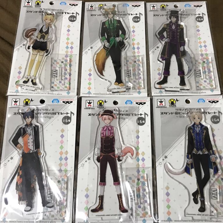 限定!ツキノパラダイス スタンド付ビッグアクリルプレートSix Gravity 全6種 師走駆 睦月始 如月恋 弥生春 卯月新 皐月葵 ツキウタ。拍卖