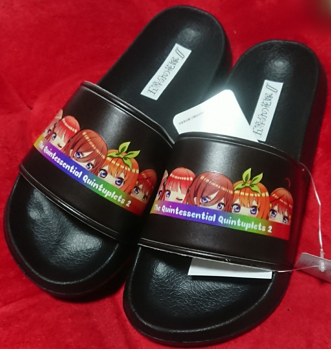 即決 映画 五等分の花嫁 シャワーサンダル【M】新品タグ付 五等分の花嫁∬ 春場ねぎ拍卖