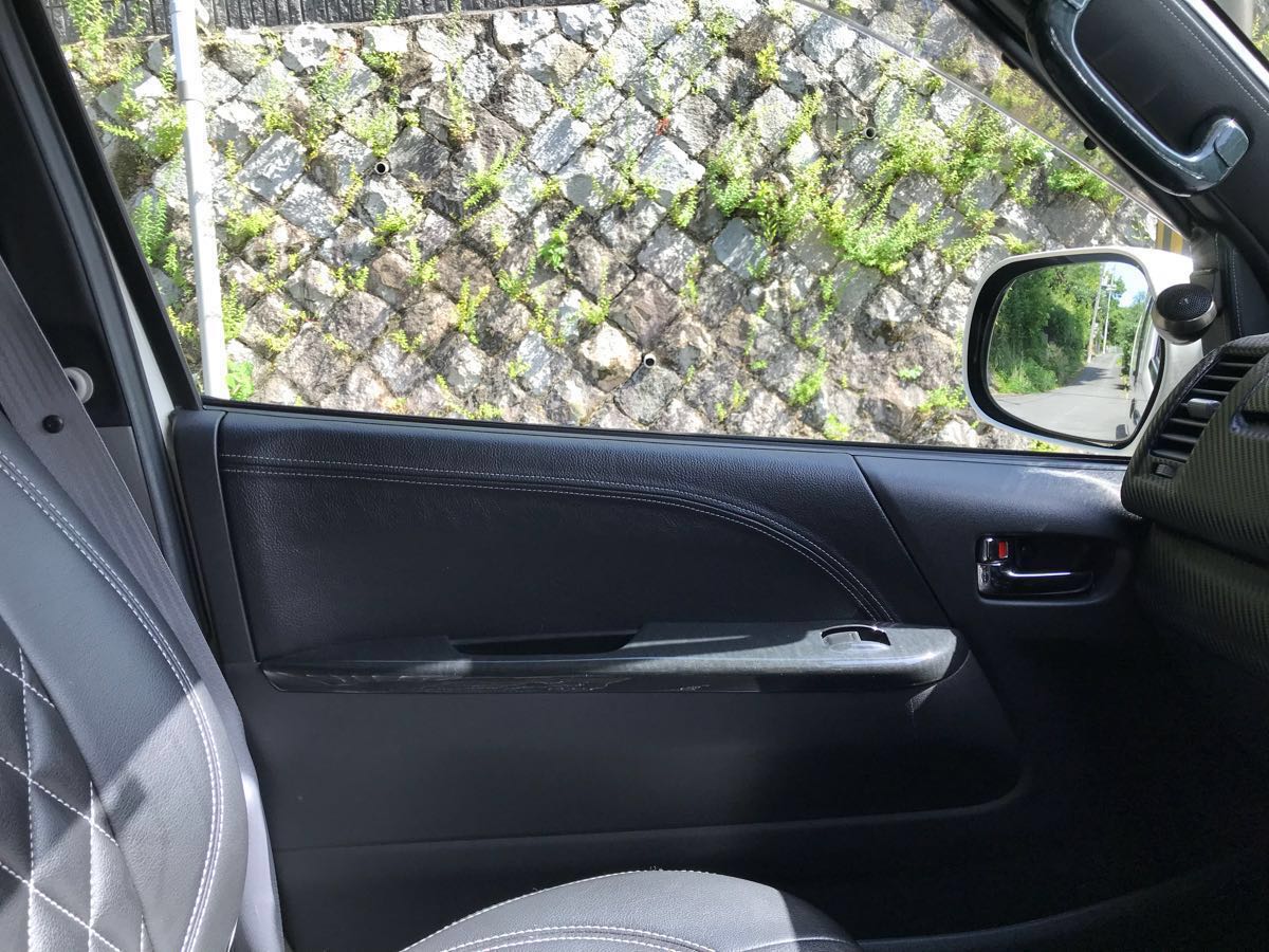 ★ハイエース200系 フロント ドア ユーロステッチレザー張り生地★拍卖