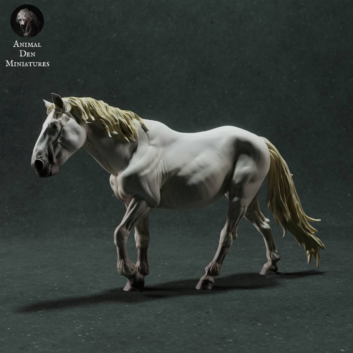 Animal Den Anml-221101 Camargue Horse 1/35 3Dプリント ミニチュア D&D TRPG アニマルフィギュア拍卖
