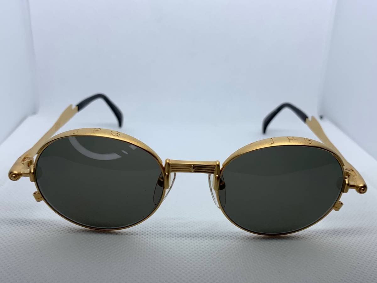 Jean Paul GAULTIER ジャンポールゴルチエ ゴルチェ サングラス 眼鏡 ゴールドカラー ゴールドフレーム アーカイブ archive sunglasses拍卖