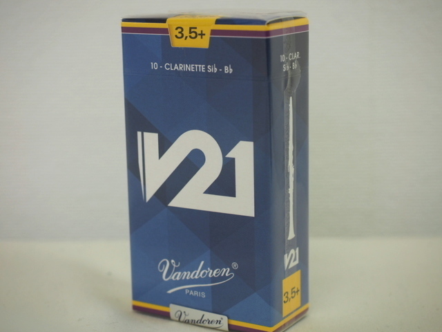 B♭クラリネットリード Vandoren バンドレン V21 硬度3.5+【レターパックプラス】【日時指定非対応】拍卖