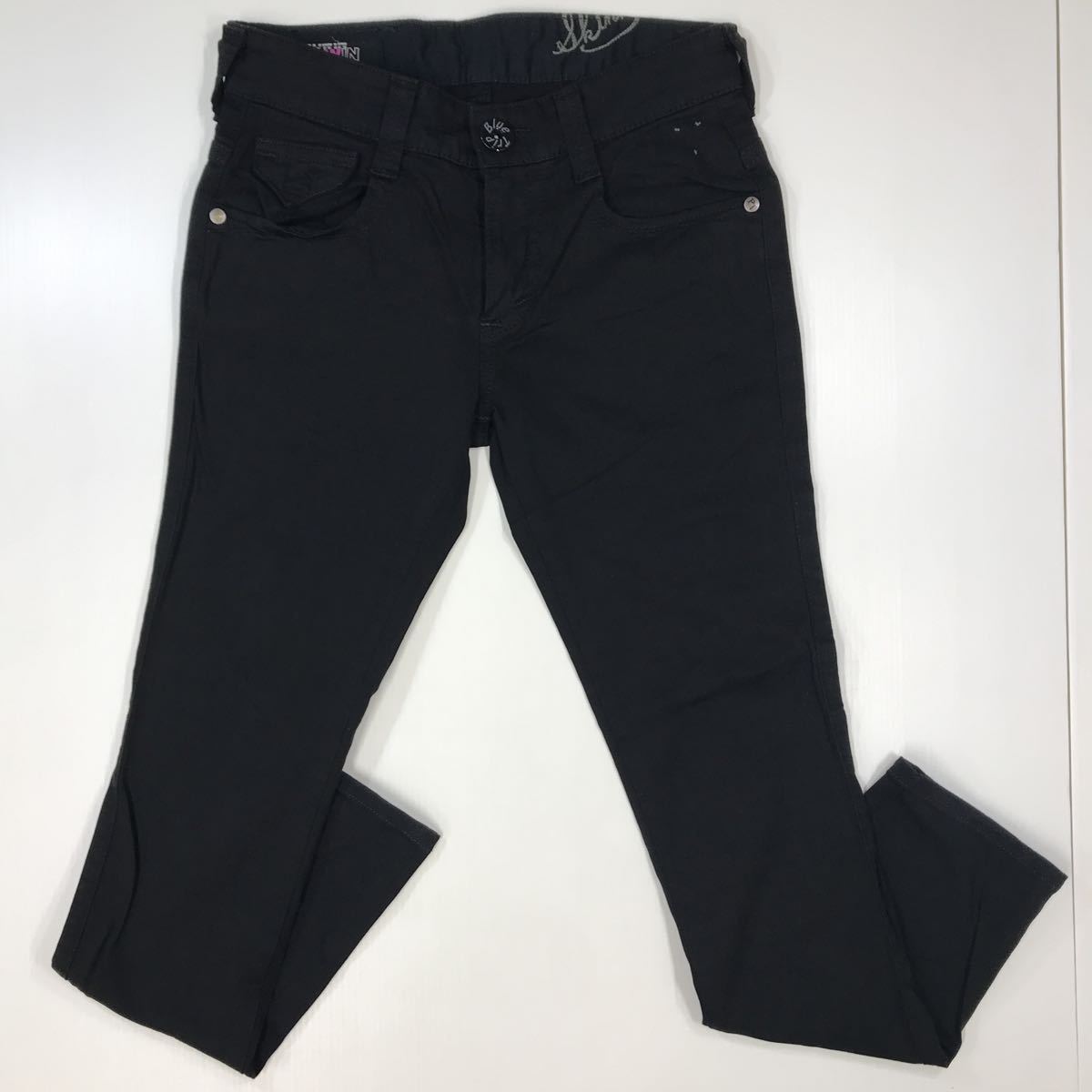 EDWIN エドウィン 503 BLUE TRIP ストレッチパンツ カラーパンツ ブラック ストレッチデニム Mサイズ のびる 日本製 24-88a拍卖