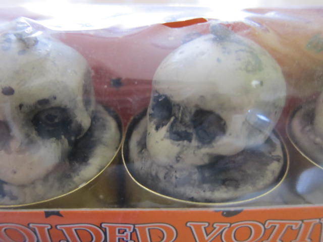 新品 蝋燭 キャンドル スカル ドクロ ガイコツ 髑髏 骸骨 ハロウィン 5個セット売り 拍卖