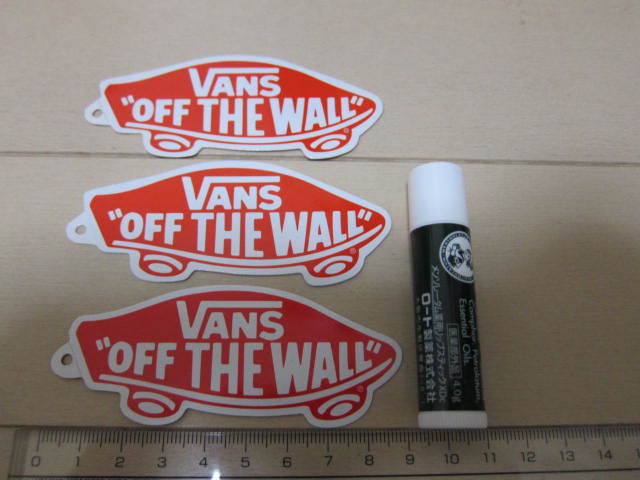 VANS OFF THE WALL バンズ ステッカーシール 3枚 セット 売り ヴァンズ スケボー スニーカー スケートボード 新品 まとめ売り拍卖