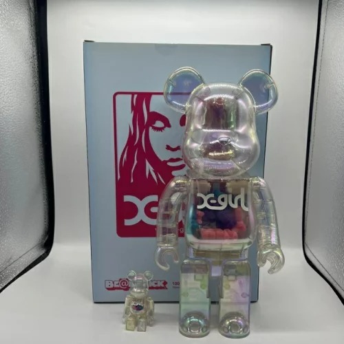 MEDICOM TOY BE@RBRICK 2019年 X-girl 100% & 400% メディコムトイ ベアブリック エックスガール拍卖