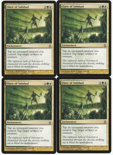 RAV 制圧の輝き/Glare of Subdual 英語4枚セット拍卖