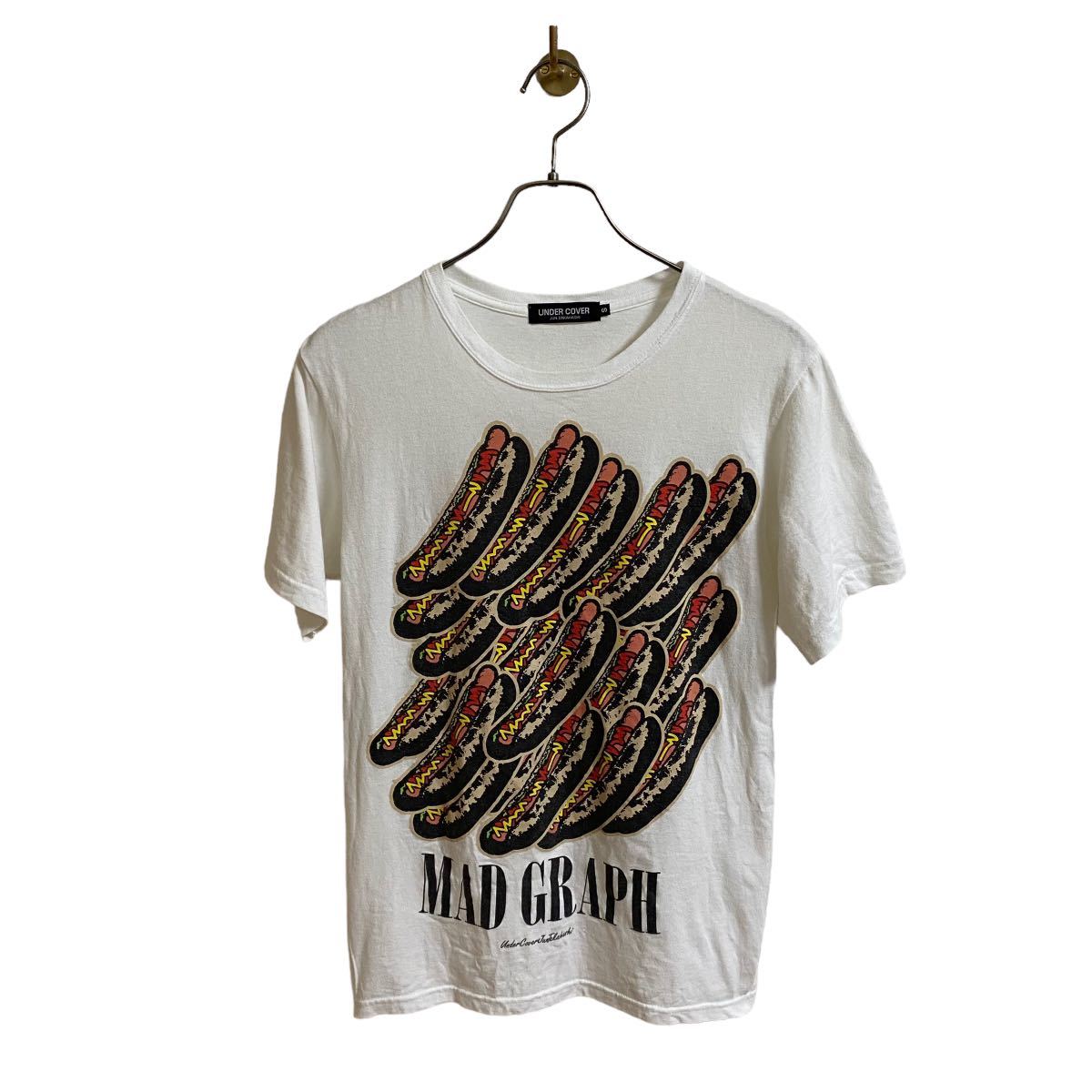 【アンダーカバー UNDERCOVERISM ホットドッグ Tシャツ メンズS MAD STORE マッドストアー 限定品 artscabut期 5685 jonio ホワイト 白】拍卖