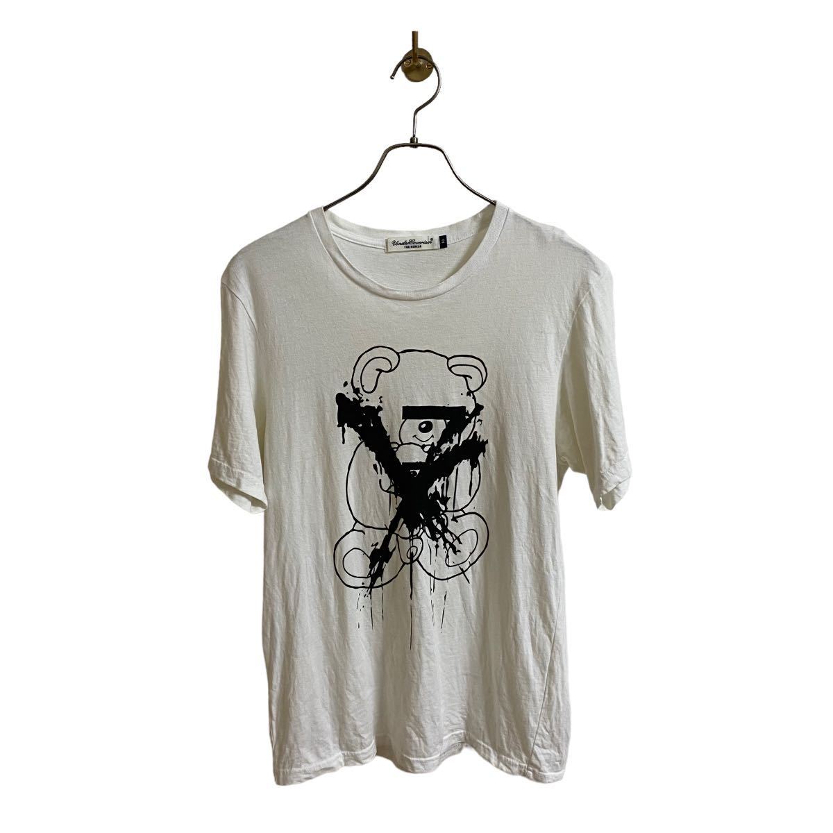 【アンダーカバー UNDERCOVERISM Tシャツ 目隠しベアー ペンキ アンダーカバーイズム メンズ2 685 artscabut期 5685 クマ 熊 ホワイト 白】拍卖
