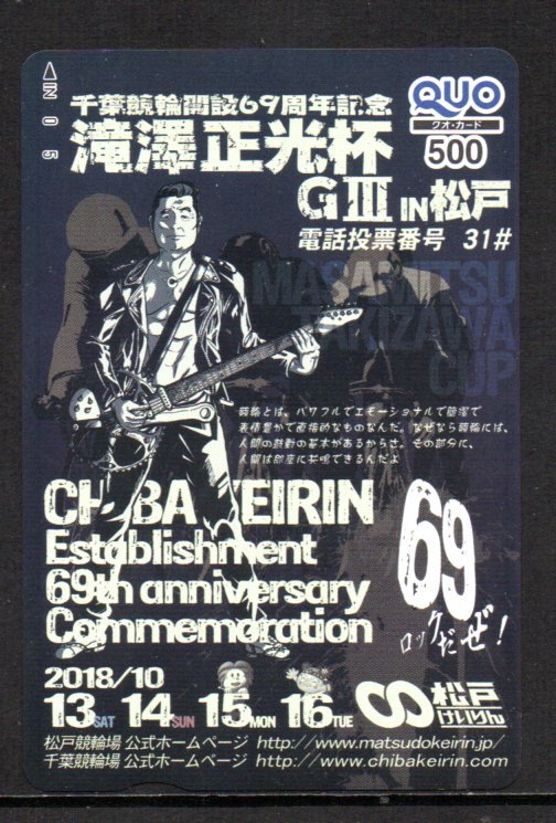 千葉競輪開設69周年IN松戸 クオカード拍卖