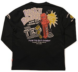 テッドマン/ロンT/ブラック/XL/TDLS-354/エフ商会/カミナリモータース拍卖