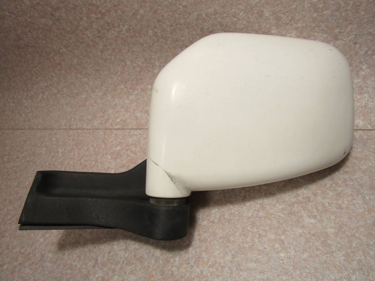 トッポBJ H42A ドアミラー 左 W09 ソフィアホワイト 手動 SR E151 ◎劣化強拍卖