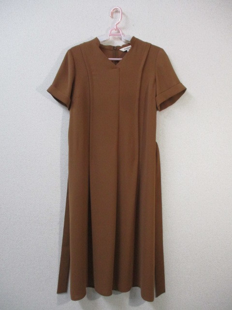 ★最終値下げ★Paul Stuart ポールスチュアート レディース 半袖・ワンピース サイズ6 ブラウン系 Mサイズ相当 拍卖