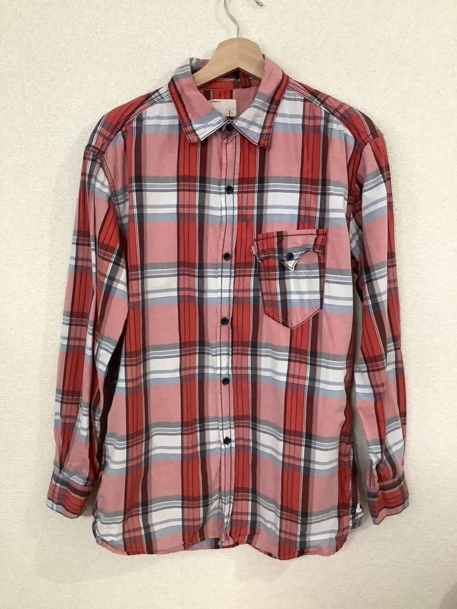 levi's リーバイス REDLOOP レッドループ チェック柄長袖シャツ コットンシャツ アメカジ メンズ 古着拍卖