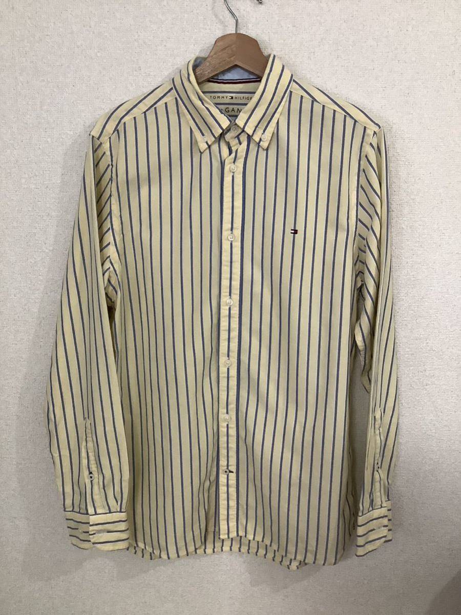 TOMMYHILFIGER トミーヒルフィガー オーガニックオックスフォード ボタンダウンシャツ ストライプシャツ 古着拍卖