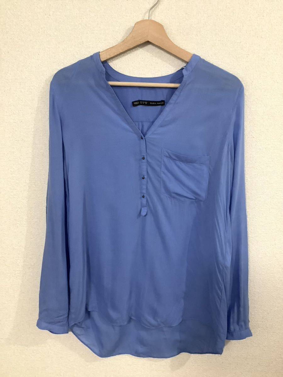 ZARA BASIC ザラ ベーシック 長袖シャツ トップス スキッパーシャツ レディース セレクト 古着拍卖
