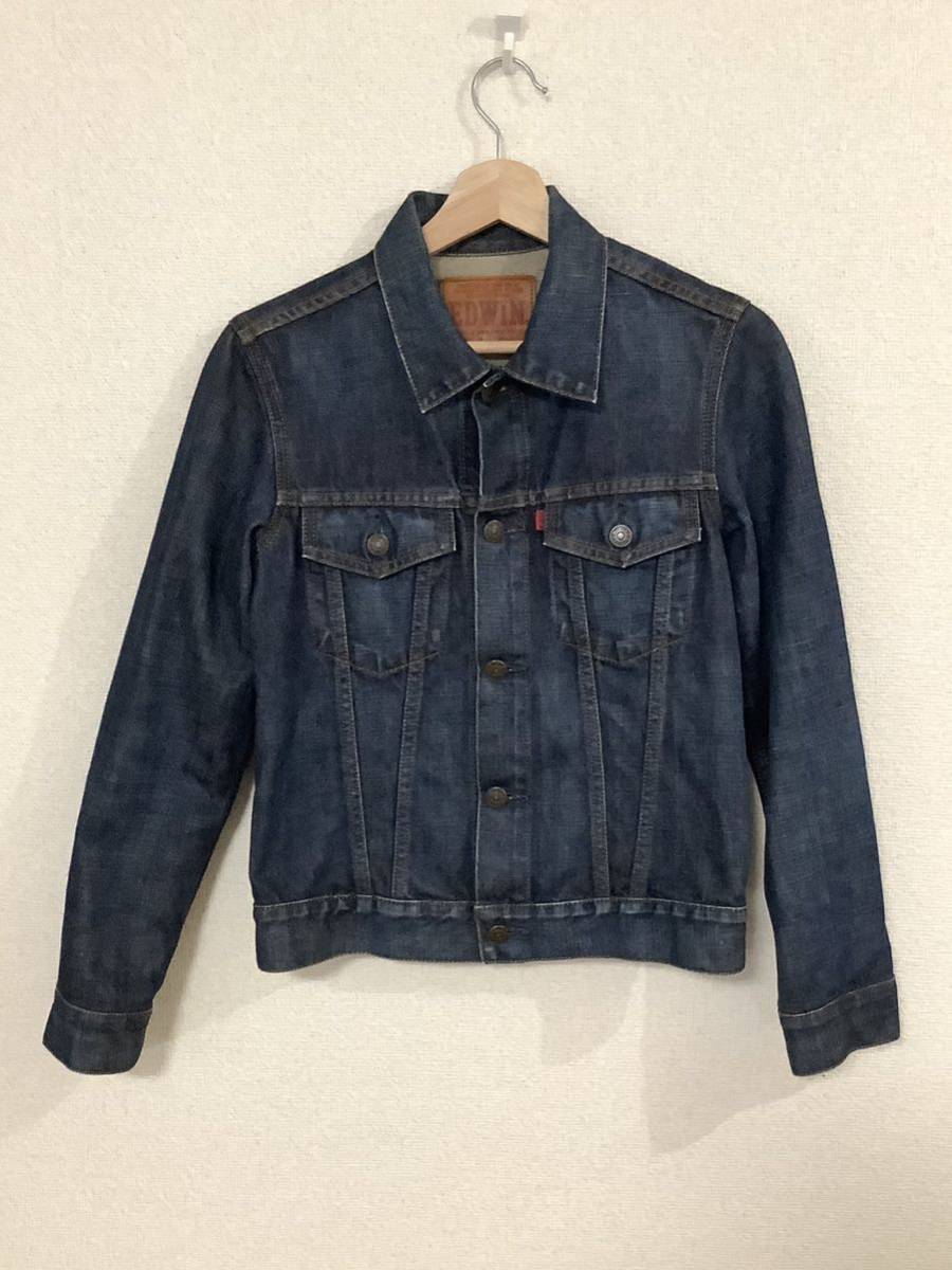 EDWIN エドウィン デニムジャケット Gジャン ジージャン トラッカージャケット アメカジ メンズ 古着 S拍卖