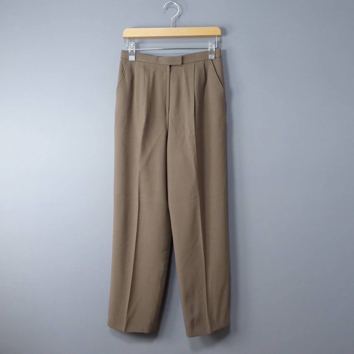 Leilian/レリアン/11/日本製/ウール100%パンツ/ブラウン系/茶/レディース/スラックス拍卖