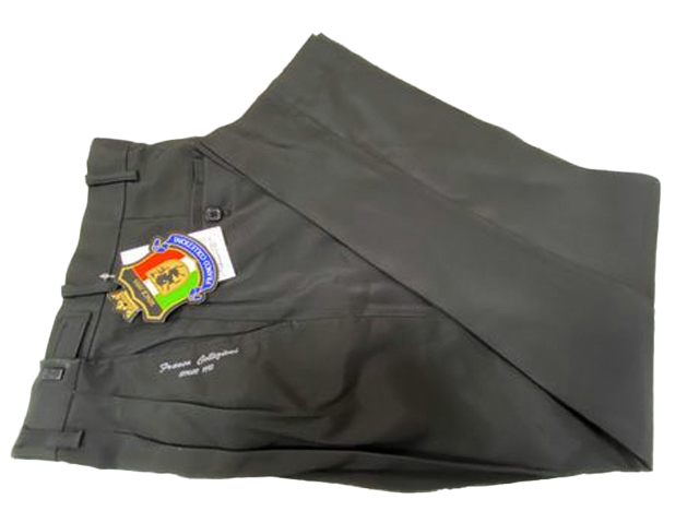 41027-1-a58■ウエスト67-73 股下75cm■黒系■FRANCO COLLEZIONI ウエストアジャスター付ストレッチ2タックスラックス拍卖