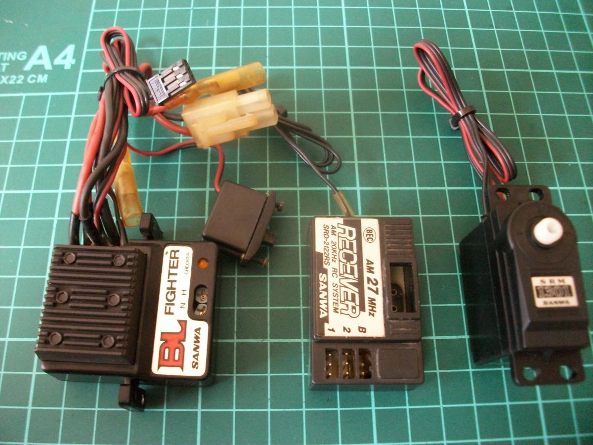 【激安目玉商品】サンワ アンプ(BL)セット クリスタル無 簡易通電動作確認済 一応ジャンク扱 レターパック送料一律!!拍卖