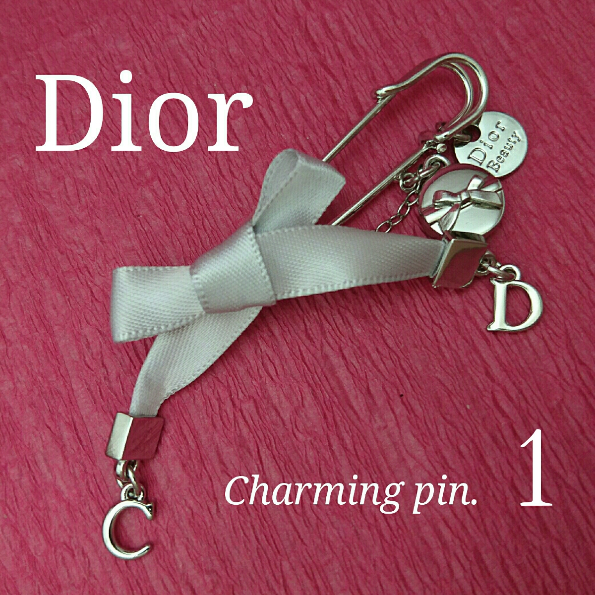 【未使用新品】 非売品 Dior ディオール チャーム ピン 1 F1223拍卖