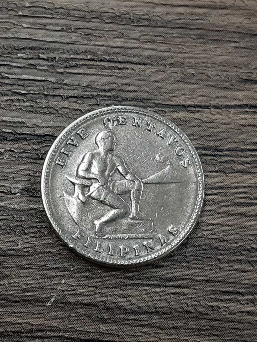 アンティークコイン アメリカ領フィリピン 1932年 5センタボ硬貨 ミントマークM AF5C0403拍卖