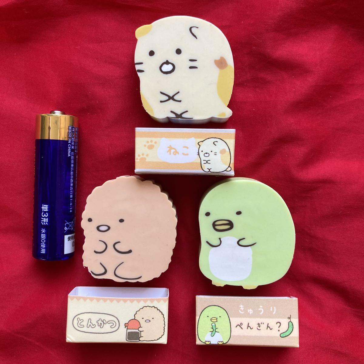 ★☆即決有★☆すみっコぐらし 消しゴム 3個セット すみっこぐらし とんかつ すみっコぐらし ぺんぎん すみっコぐらし ねこ 消ゴム☆★拍卖