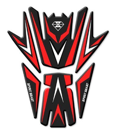 汎用タンクパッド 赤・黒 TYPE B拍卖