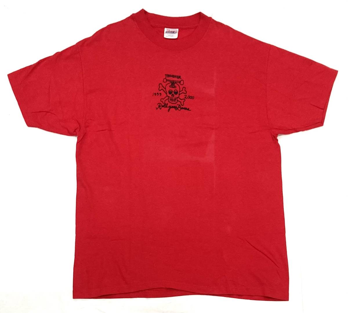 デッド 90s THRASHER Roll your Bones Tシャツ XL スラッシャー ドクロ スケート ビンテージ拍卖