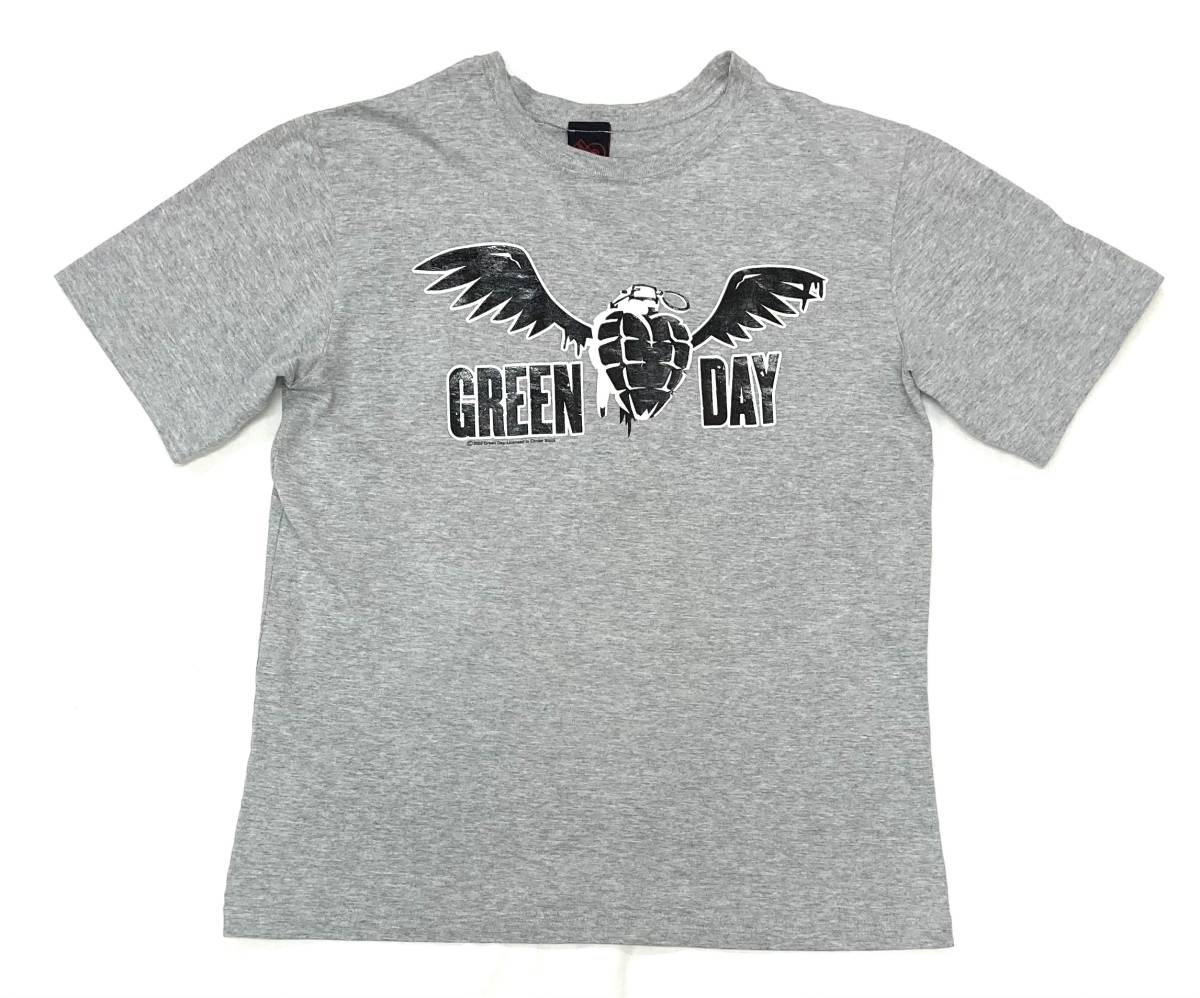 00s 2005 GREEN DAY バンドTシャツ グレー XL グリーンデイ拍卖