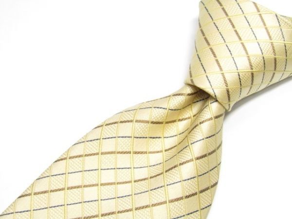 MARIO VALENTINO(マリオ・ヴァレンティーノ) シルクネクタイ 格子柄 842115C156R22拍卖