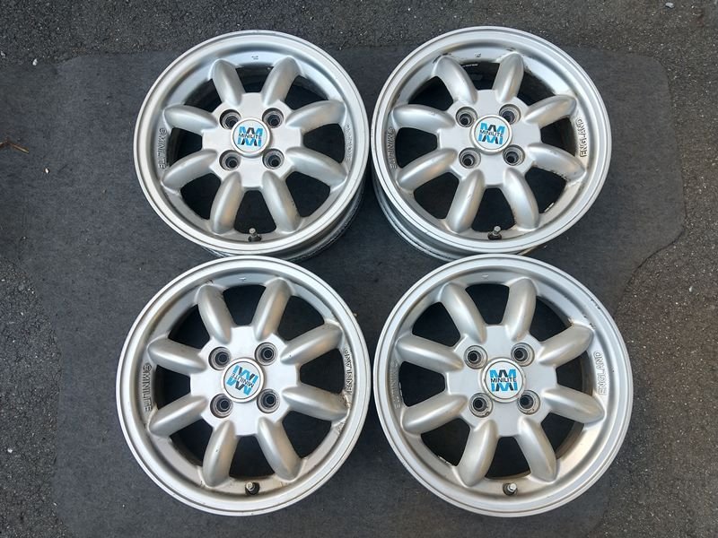 『psi』 ダイハツ純正 MINILITE ミニライト 14インチ × 4.5J +45 4穴 PCD100 アルミホイール4本セット拍卖
