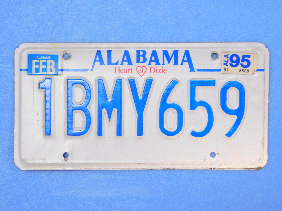 ナンバープレート【アラバマ州】 アメリカ ヴィンテージ ガレージ 陸運局払い下げ A-12拍卖