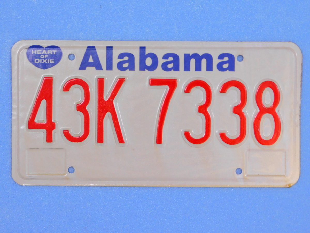 ナンバープレート【アラバマ州】アメリカ ヴィンテージ ガレージ 陸運局払い下げ A-32拍卖