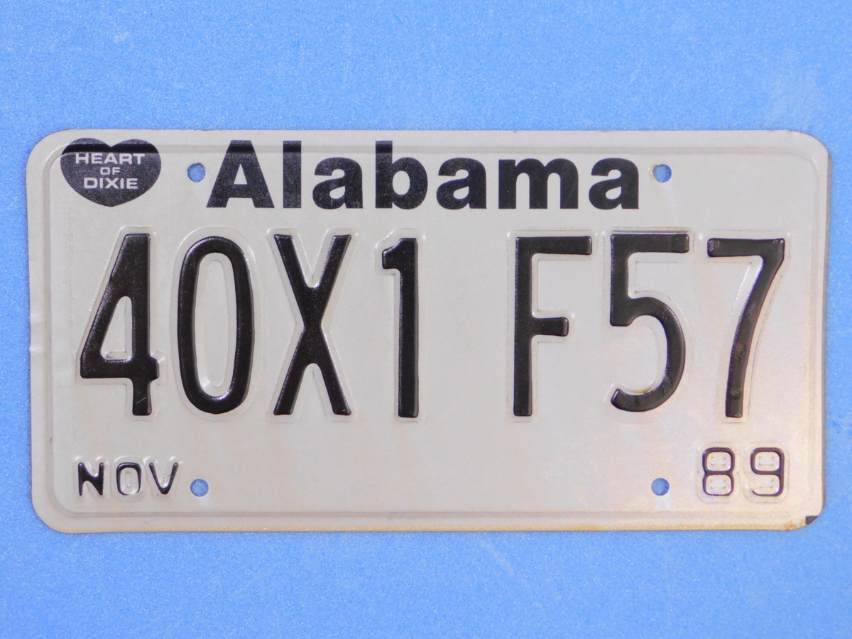 ナンバープレート【アラバマ州】アメリカ ヴィンテージ ガレージ 陸運局払い下げ A-46拍卖
