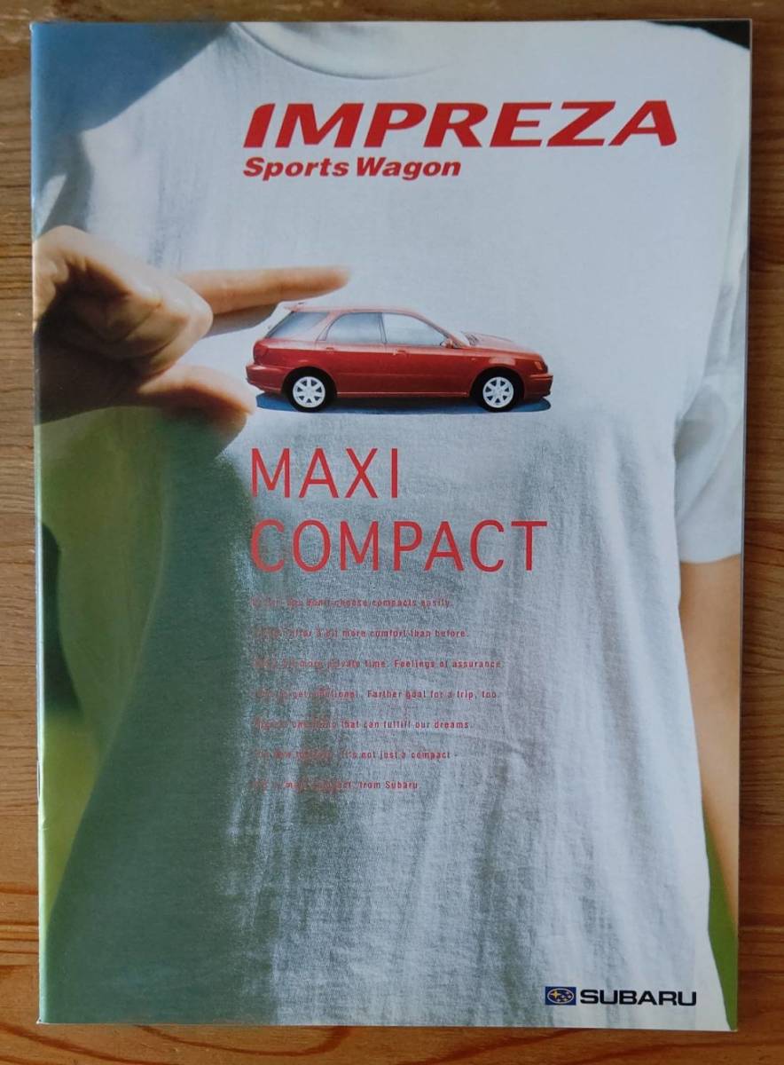 IMPREZA インプレッサ Sports Wagon スポーツワゴン MAXI COMPACT カタログ 2001.9 スバル SUBARU 富士重工業株式会社 車拍卖