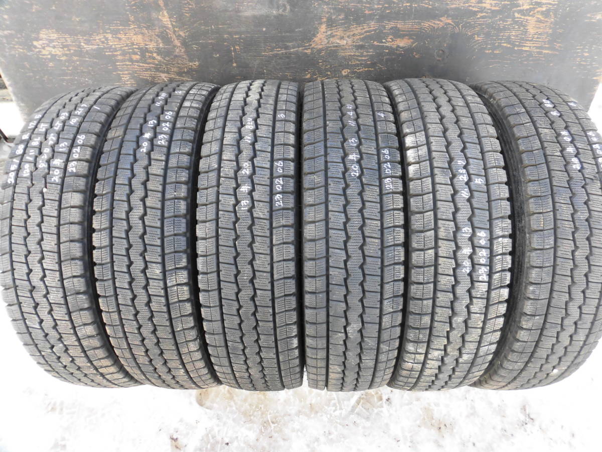 205/80R17.5 120/118L LT●ダンロップ 20年スタッドレス6本●230206拍卖
