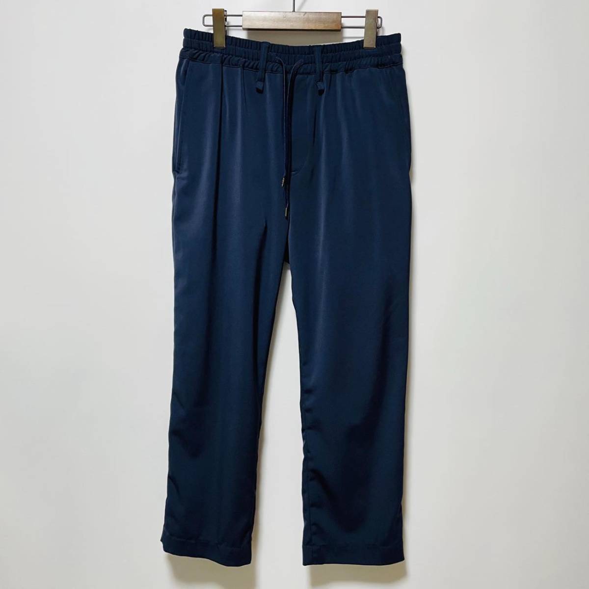 Iroquois イロコイ 19年春夏 E 2WAY ストレッチ ドローコード イージーパンツ 定価25,300円 1(S) 送料520円〜 メンズ ネイビー スラックス拍卖