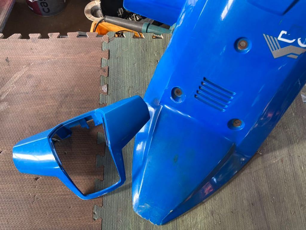 27V ジョグ フロントカウル 欠あり 補修ベース拍卖