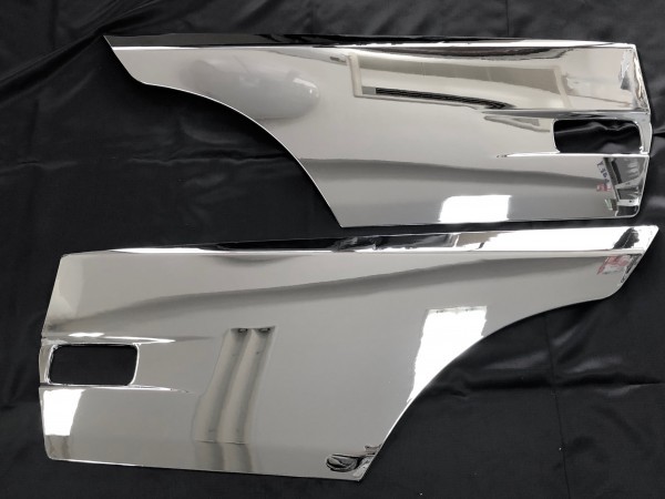 ● 日産 UD 新型17 クオン用 メッキ ドア ガーニッシュ 左右セット 平成17年1月~17新型 【U-6】拍卖